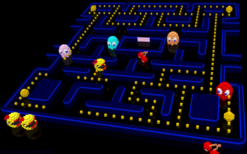 Pac Man Ms. Pac-Man 2: The New Adventures 256 Desktop Wallpaper PNG