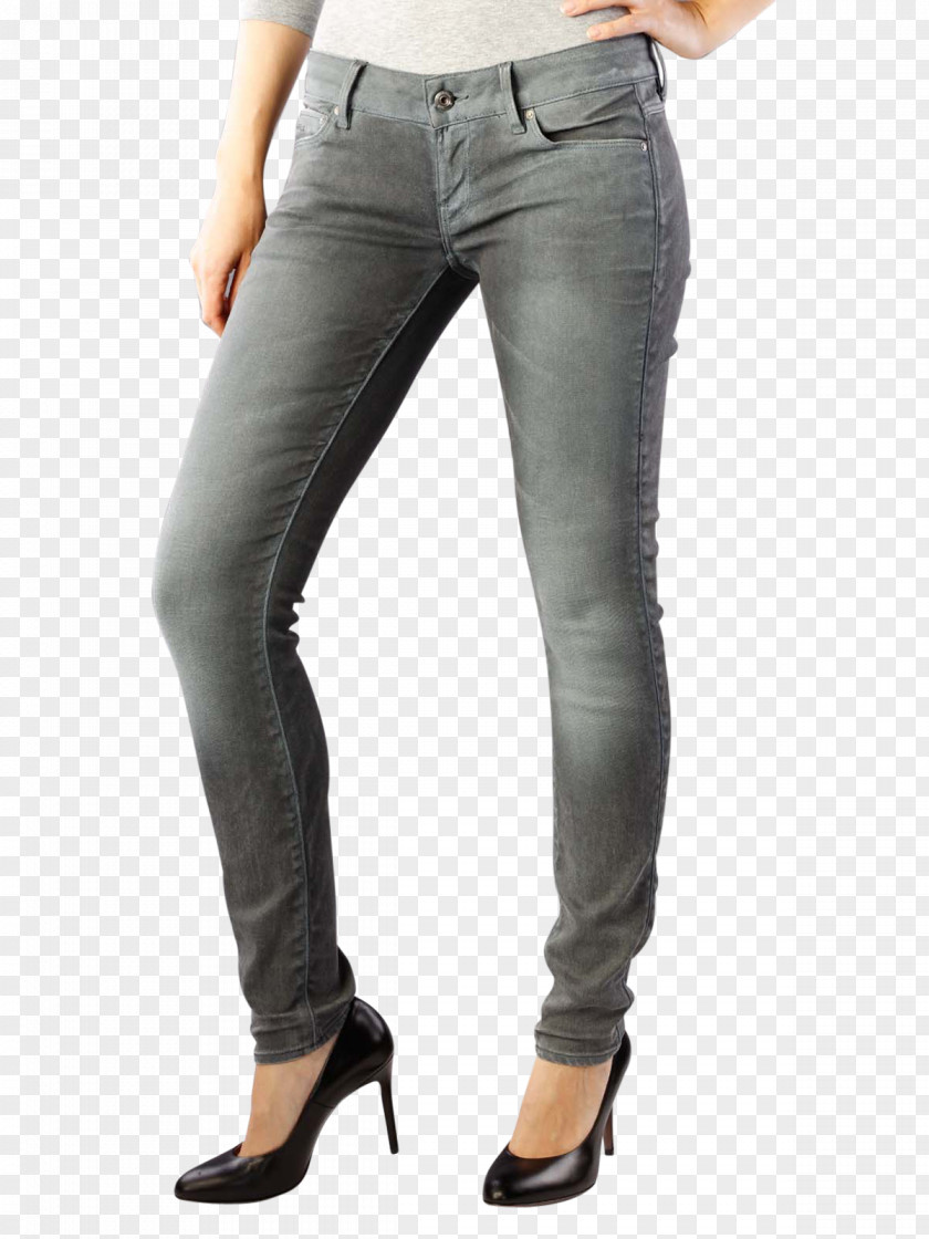 Jeans Denim Waist Leggings PNG