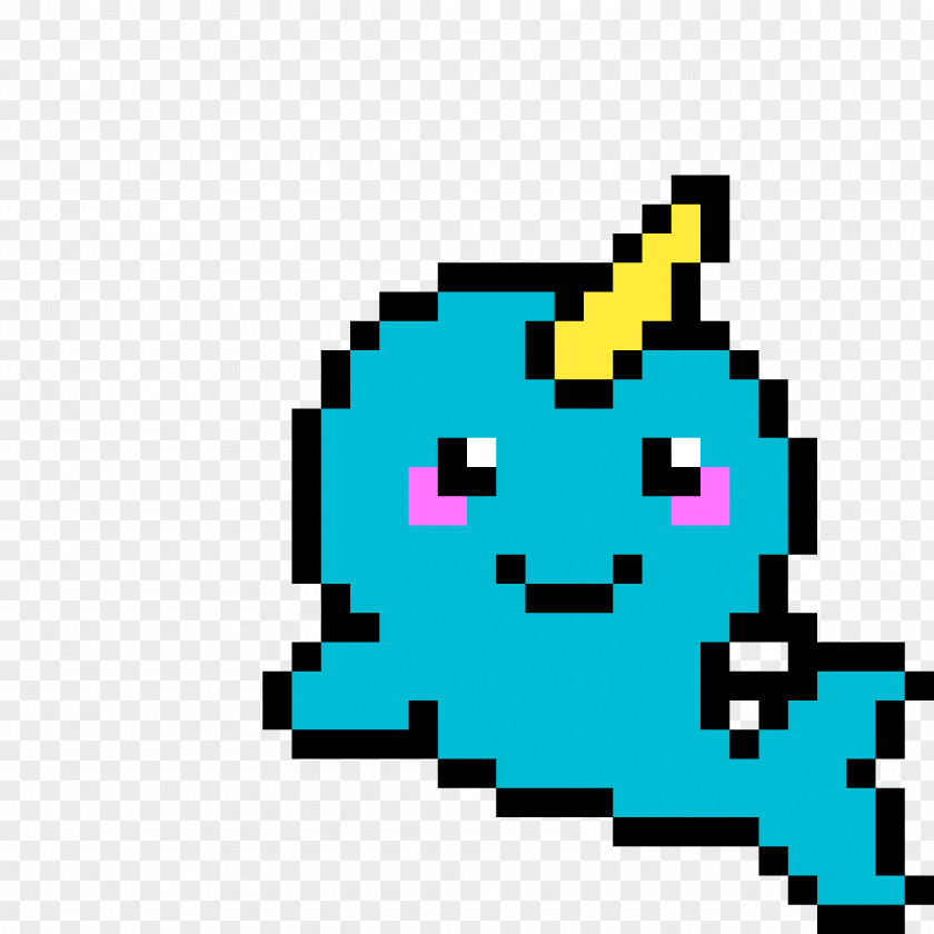 Narwhal Bead Minecraft Pixel Art Pattern PNG