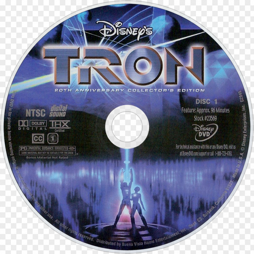 Tron DVD Compact Disc Data Storage Download Disk Image PNG
