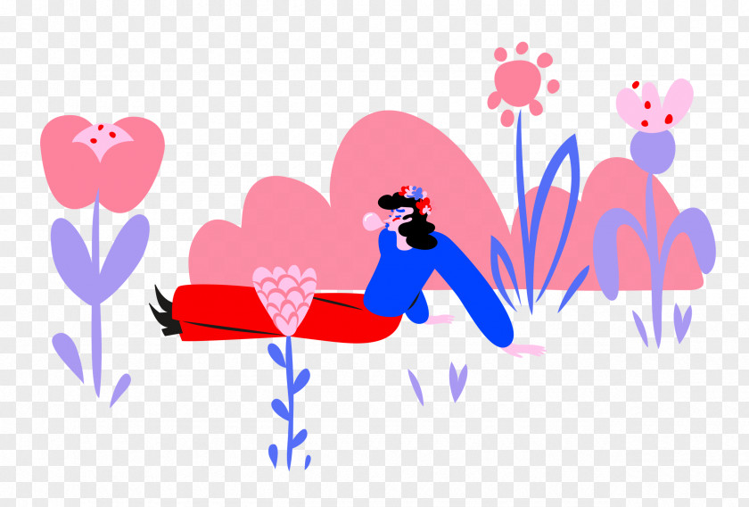 Alone Time Park Flower PNG