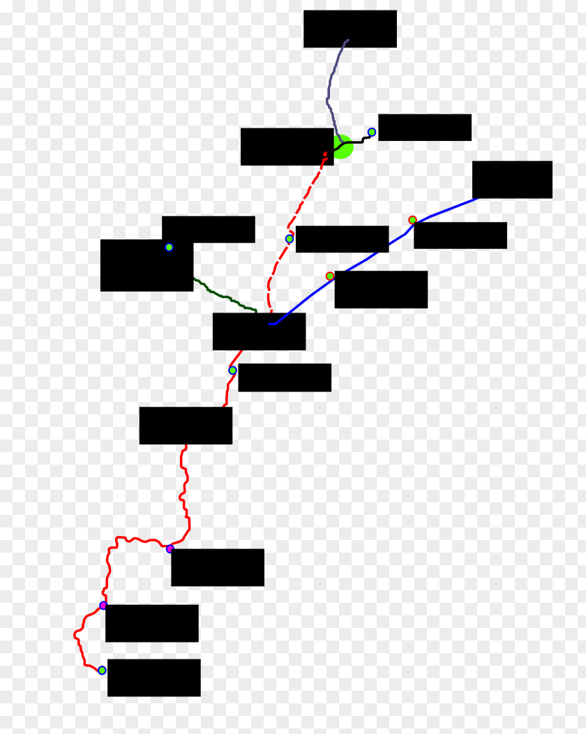 Bike Path Line Point Diagram PNG