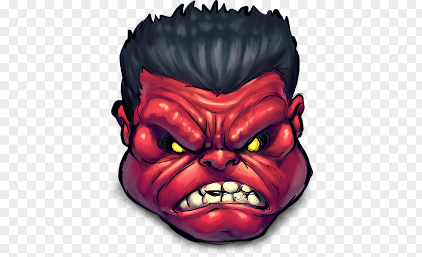 Comics Rulk Angry Head Mask Supernatural Creature Demon Tooth PNG