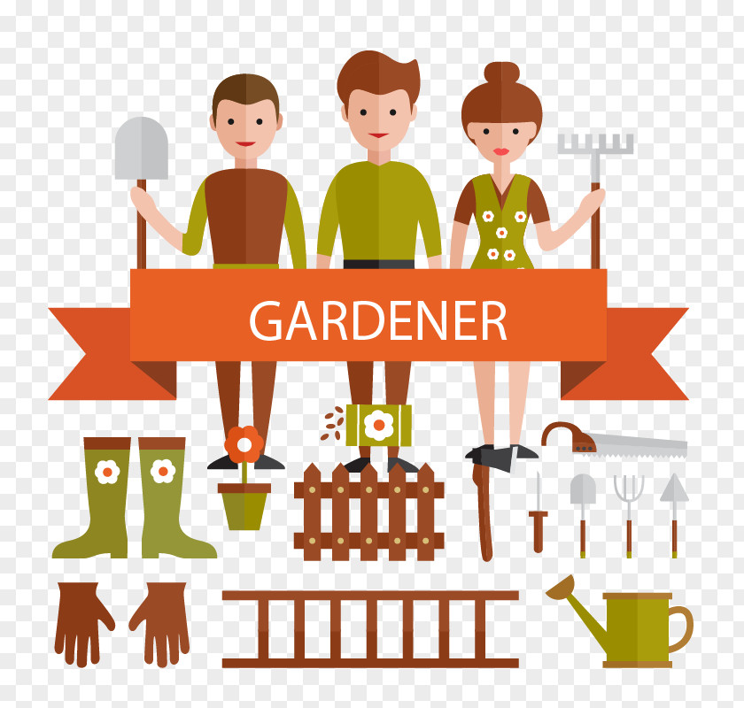 16 Of The Gardener And Garden Tools Vector Material Tool Gardening PNG