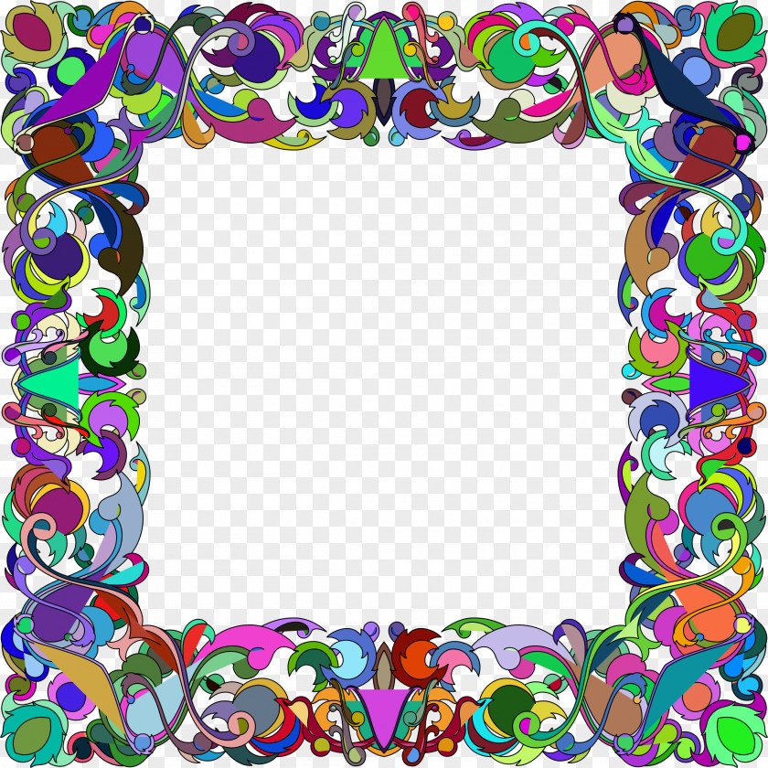 Colorful Frame Picture Frames Clip Art PNG