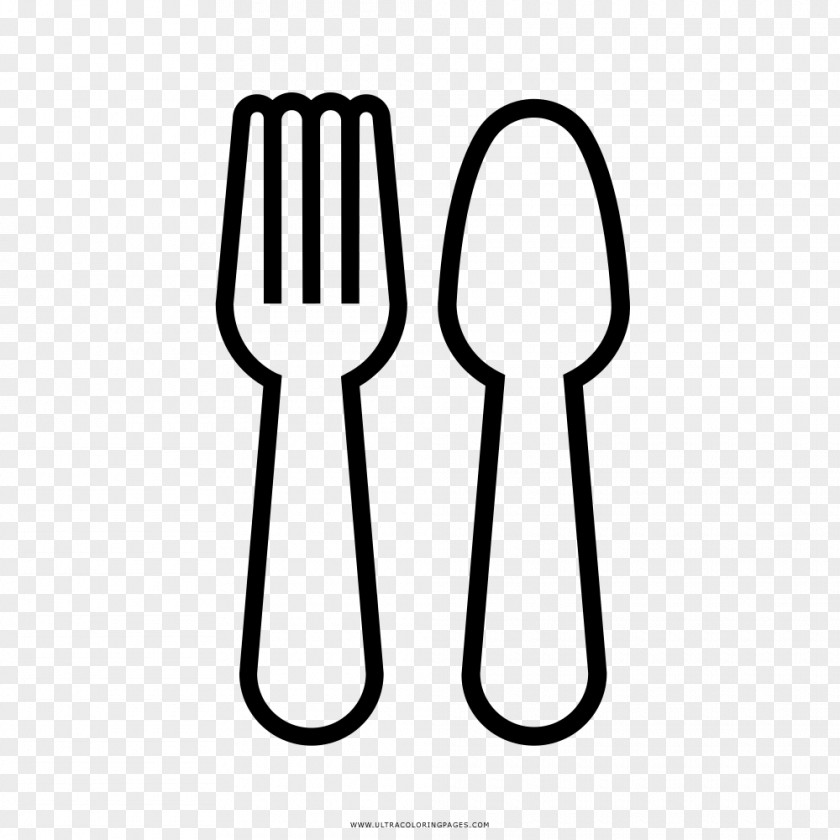 Kitchen Cutlery Drawing Coloring Book PNG