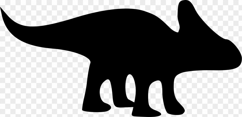 Silhouette Protoceratops Whiskers Dinosaur Clip Art PNG