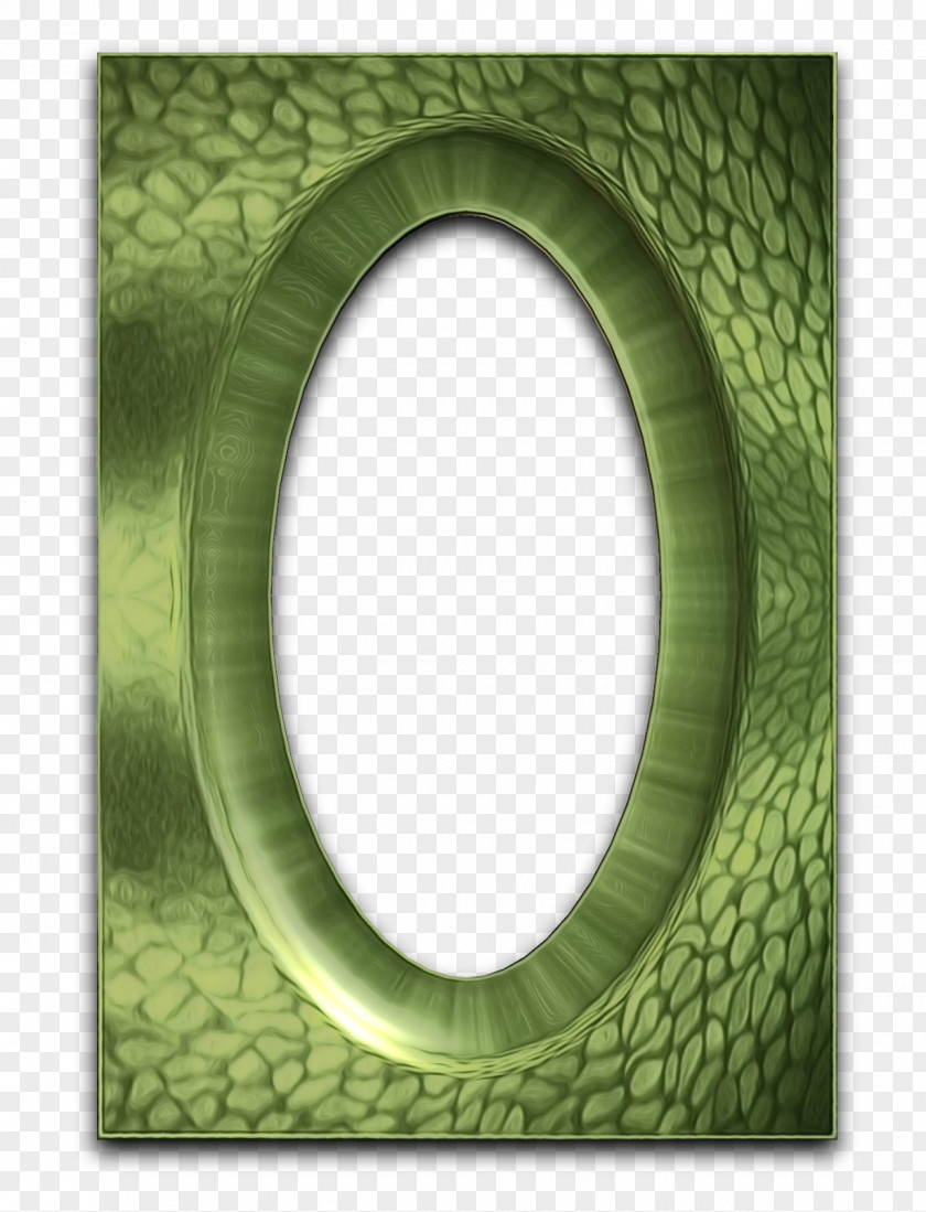 Rectangle Oval Green Background Frame PNG