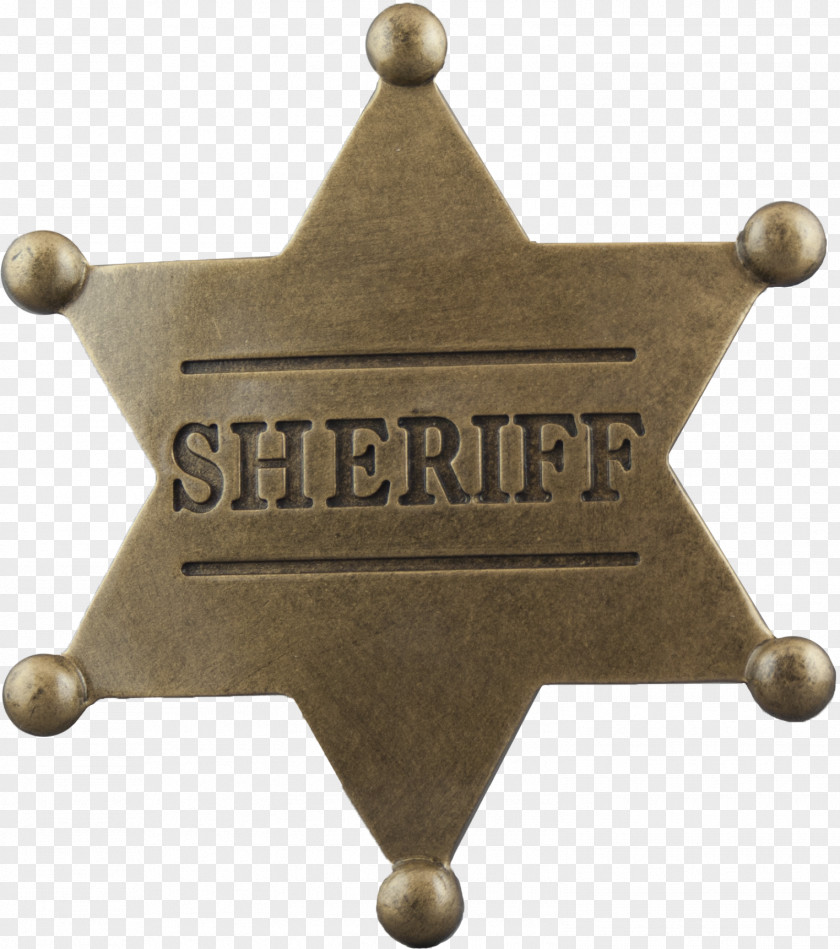 Sheriff Badge American Frontier Clip Art PNG