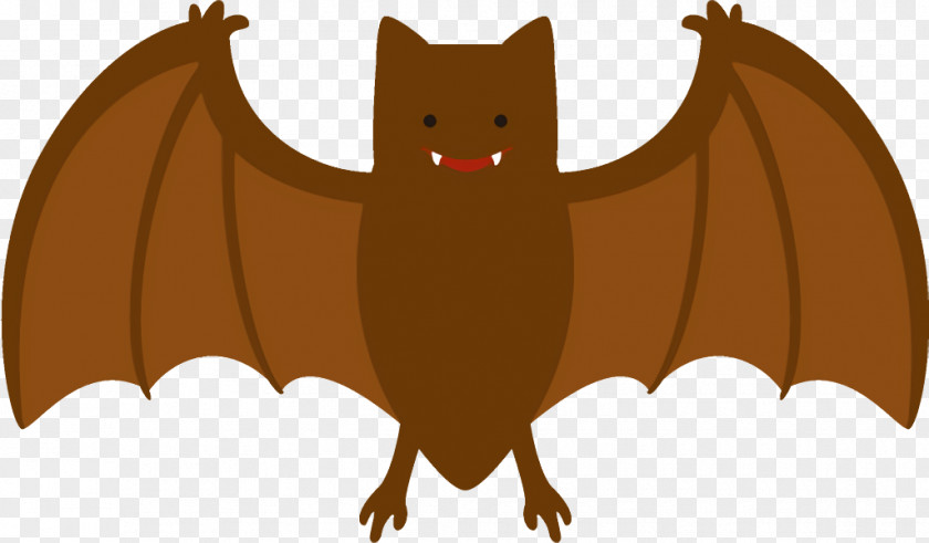 Big Brown Bat Tail Halloween PNG