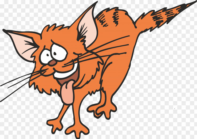 Cartoon Cat Whiskers Red Fox Dog Clip Art PNG