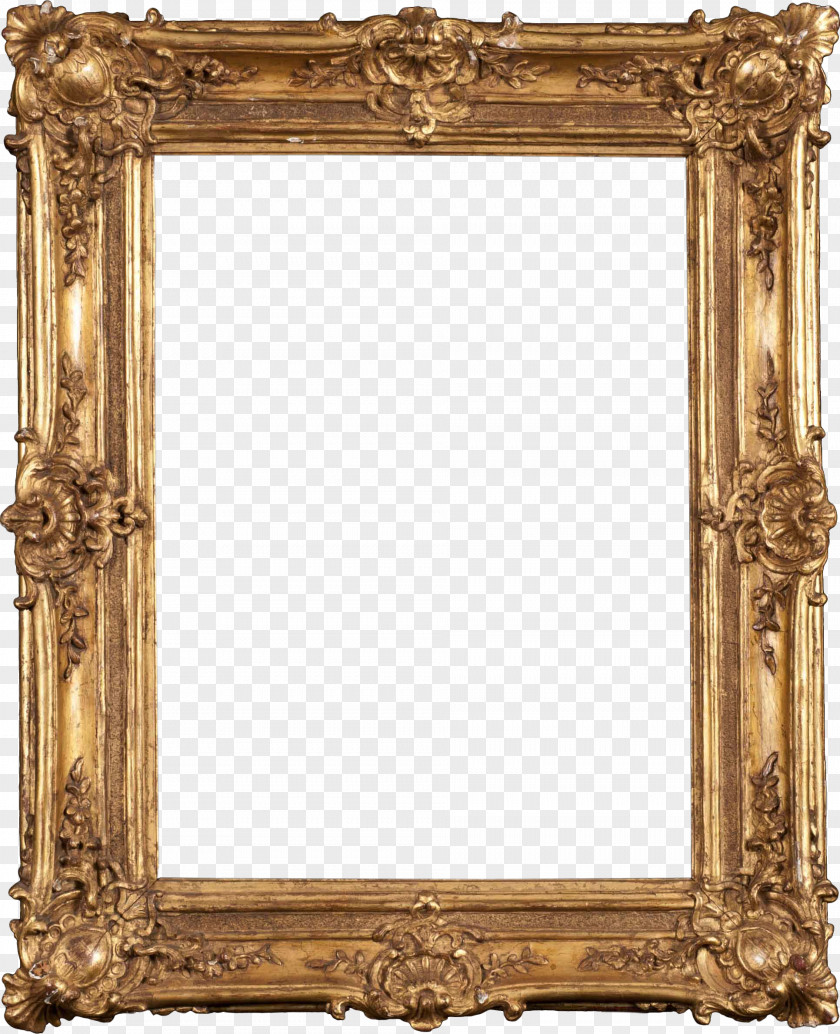 Gold Pattern Frame Picture Digital Photo Tableau PNG