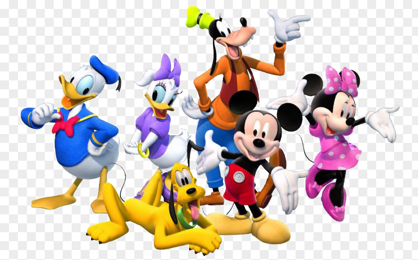 Group Characters Cliparts Mickey Mouse Minnie Pluto Daisy Duck Donald PNG