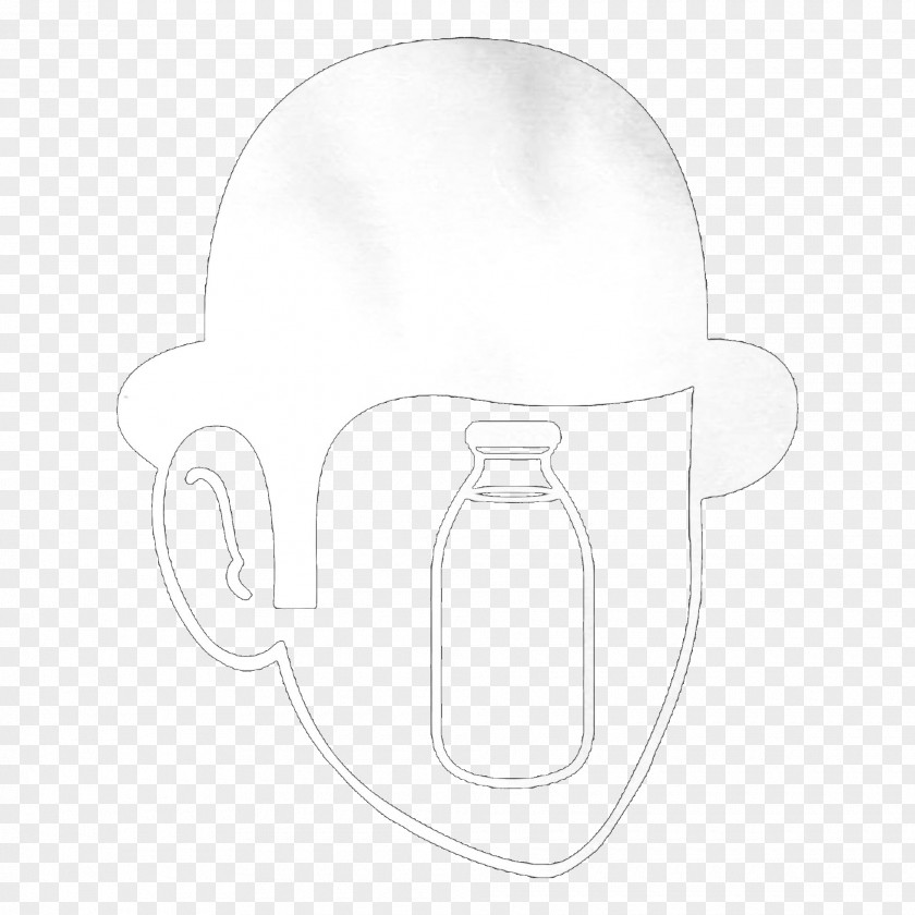 Hat White Font PNG