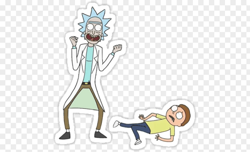 Rick Sanchez Sticker Morty Smith Pickle Decal PNG