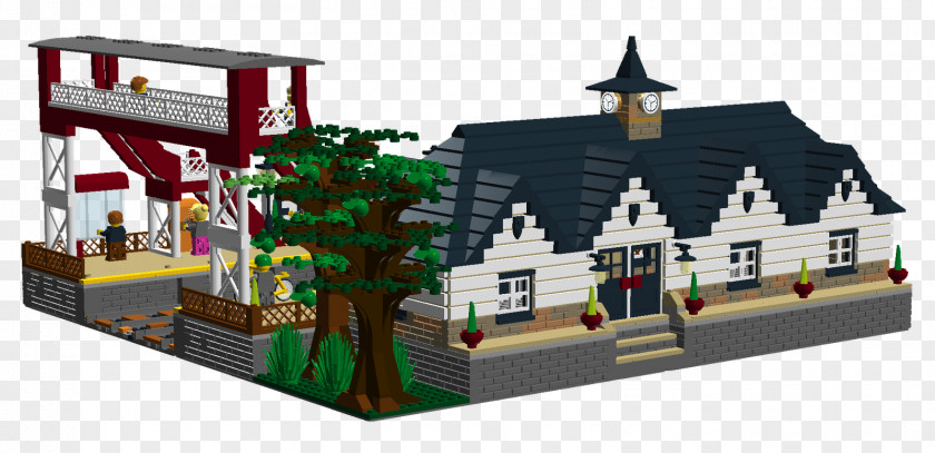Shelter From Wind And Rain Lego City Train Station Ideas PNG