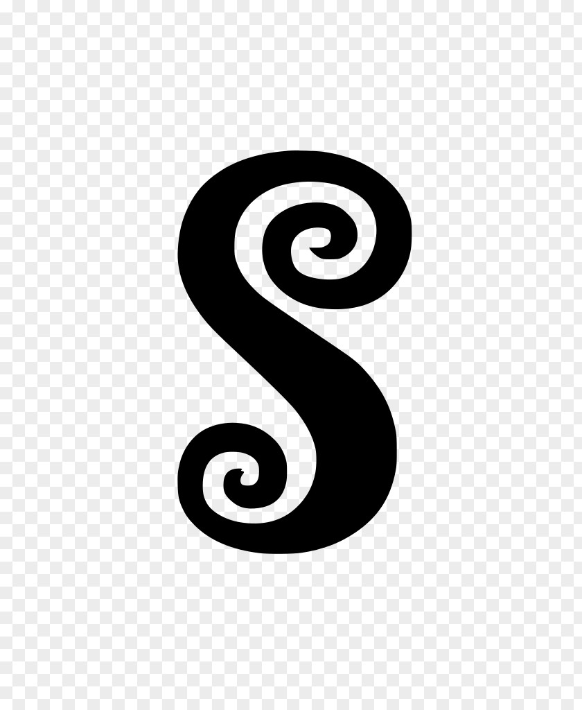 Symbol Number Font Spiral Line Black-and-white PNG