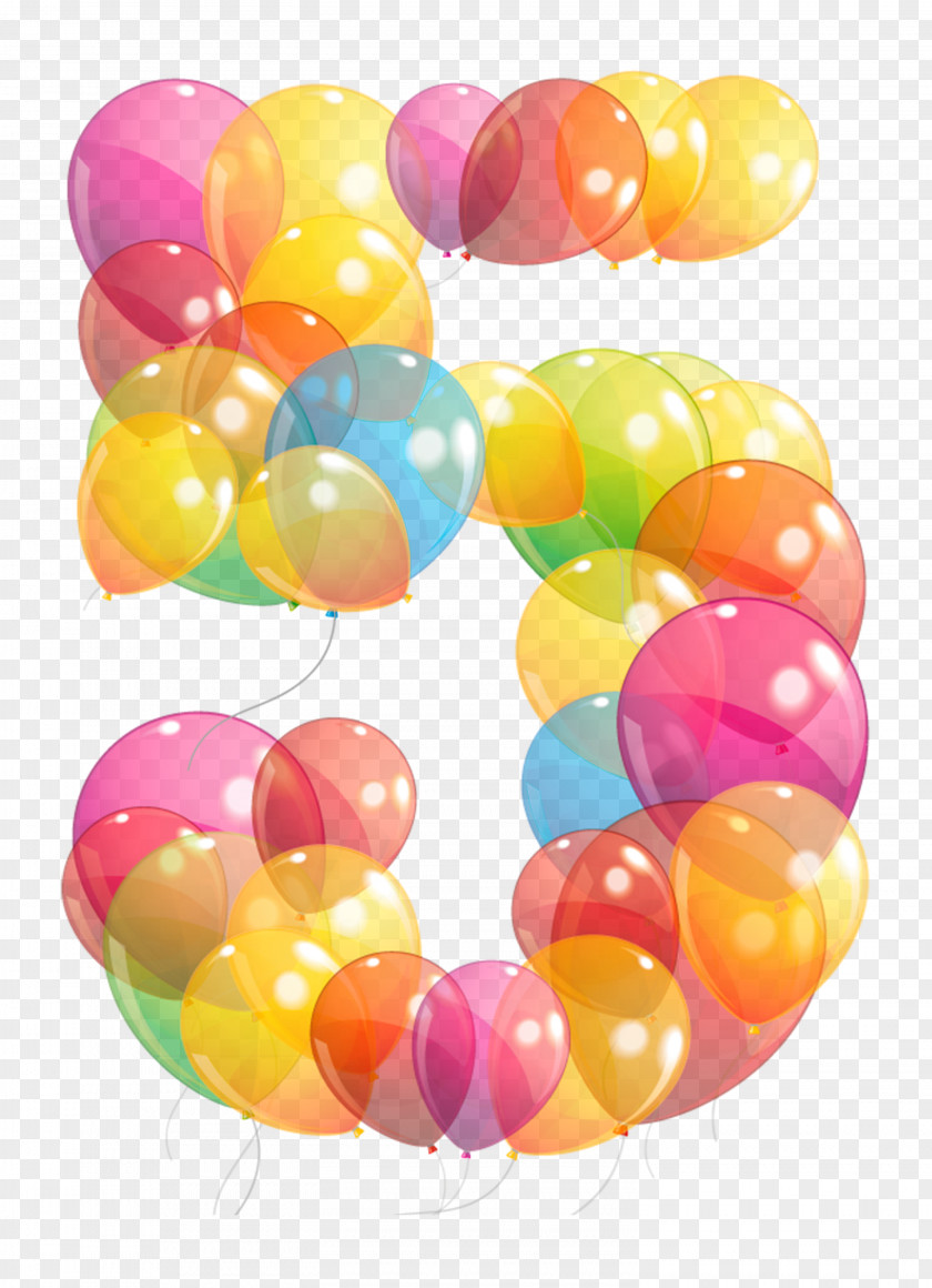 5 Five Nights At Freddy's 3 Balloon Number Clip Art PNG