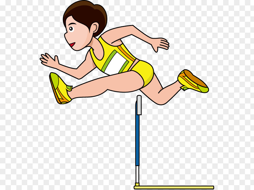 Athletics Cliparts Track & Field Athlete Hurdling Clip Art PNG