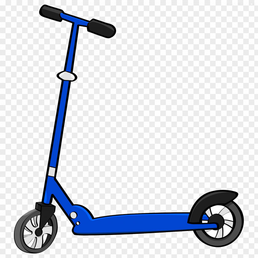 Blue Bike Scooter Cartoon Moped Clip Art PNG