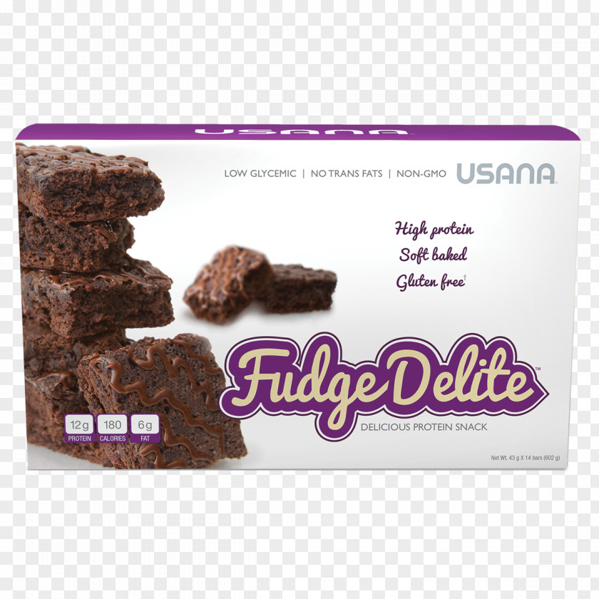 Albacore USANA Health Sciences Fudge Chocolate Brownie Dietary Supplement Snack PNG