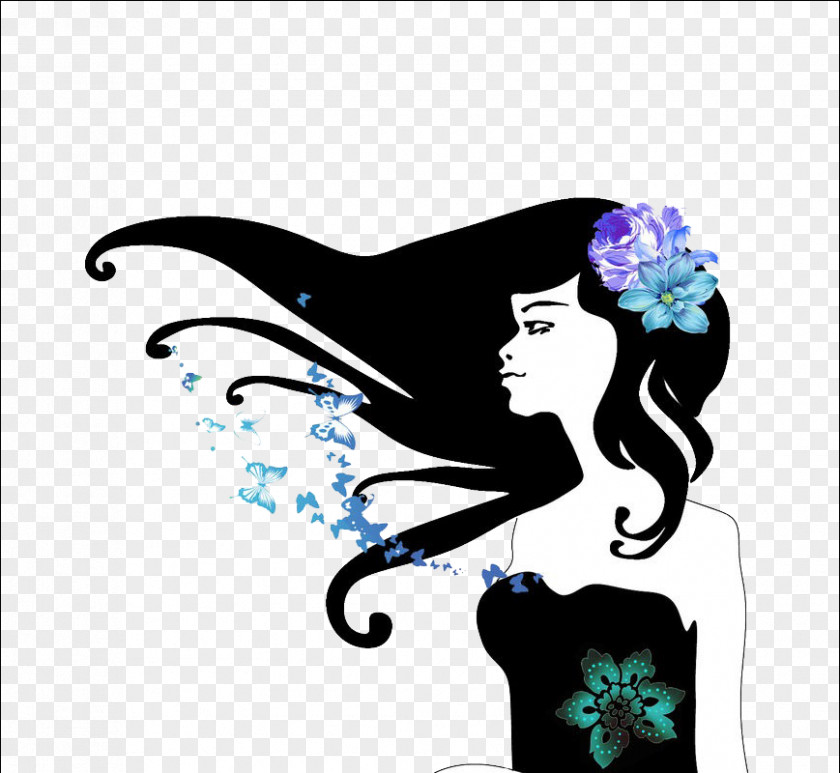 Free Flying Hair Woman Pull Material Capelli PNG