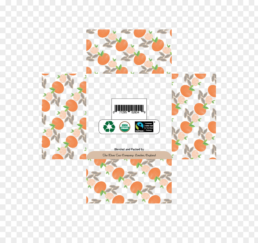 Peach Ink Creative Pattern PNG
