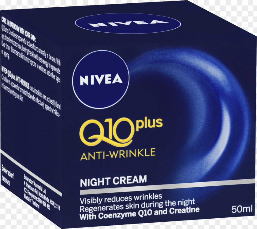 Face NIVEA Q10 Plus Anti-Wrinkle Day Cream Night Anti-aging PNG