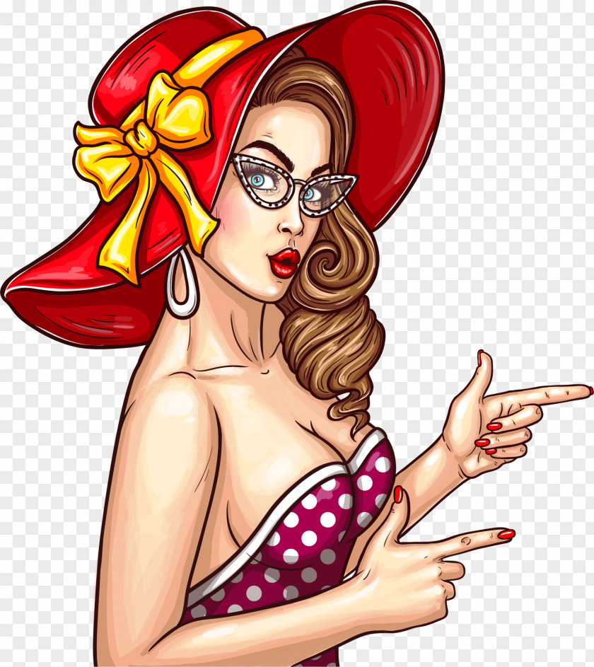 Happy Women's Day Glasses Fashion Illustration Cartoon Nose PNG