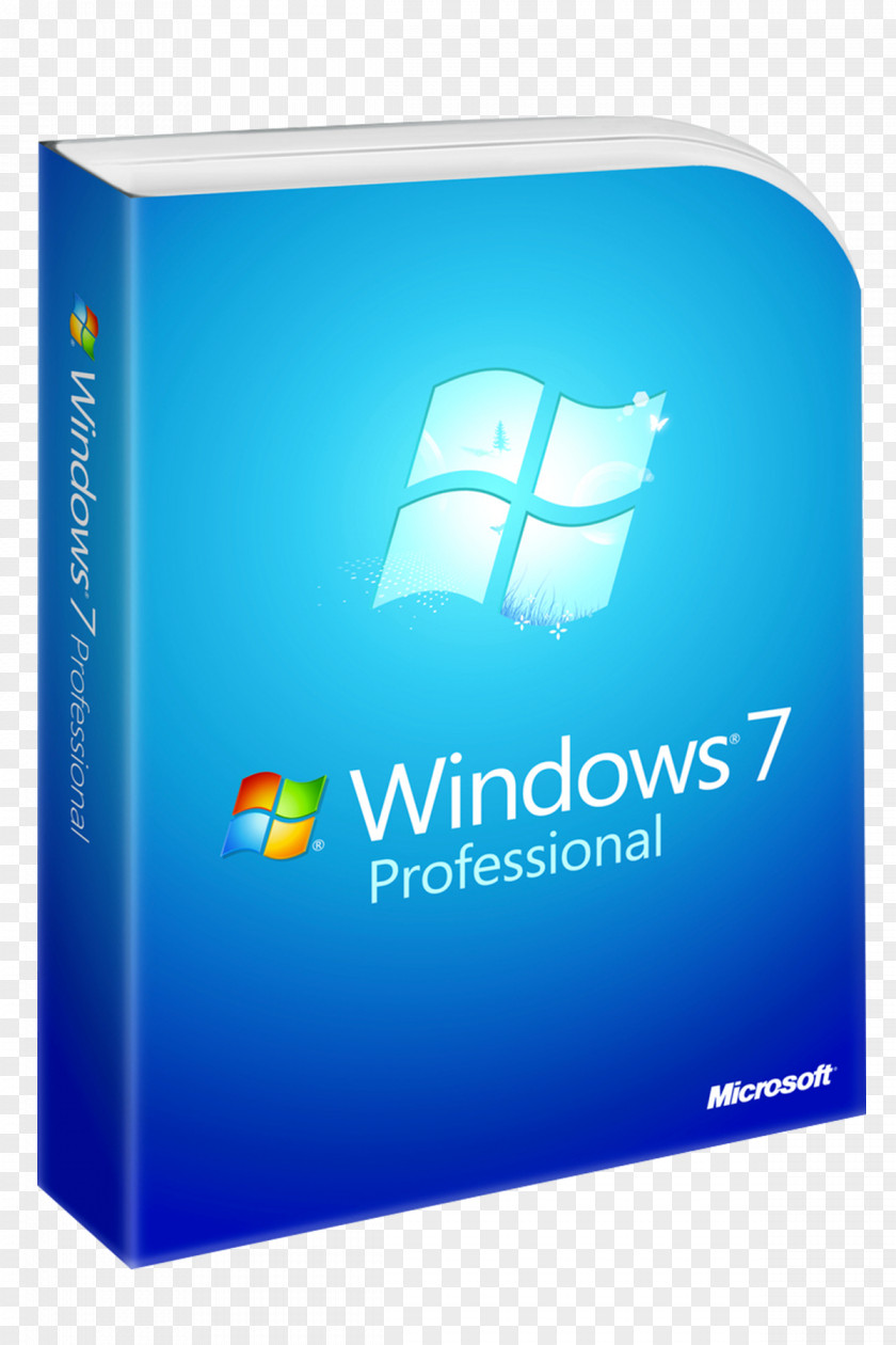 Microsoft Windows 7 Professional W/SP1 Computer Software Operating Systems PNG