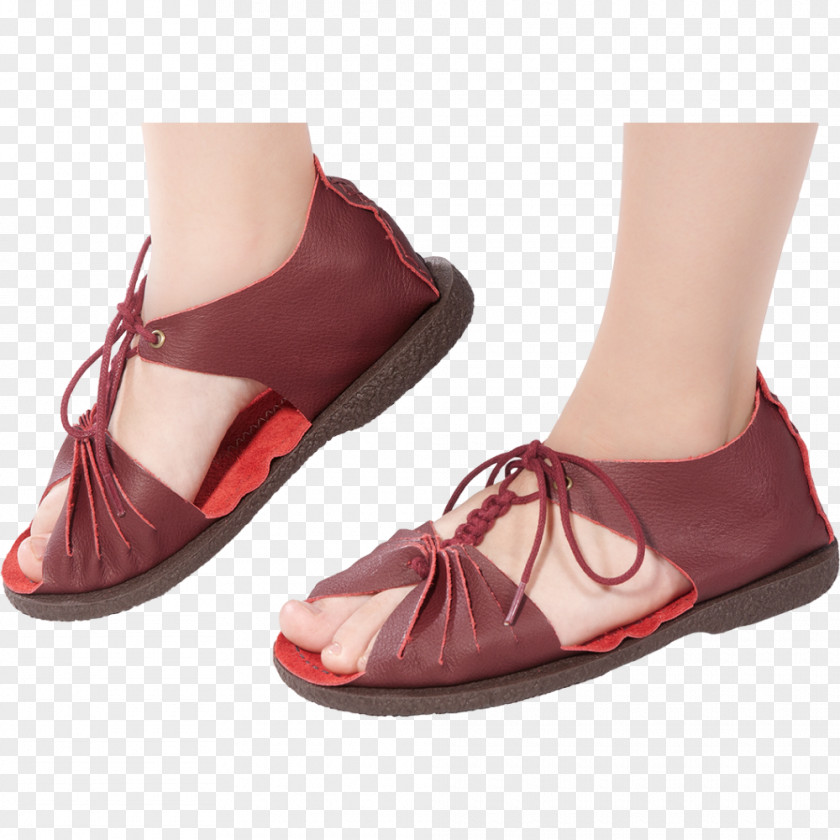 Sandal High-heeled Shoe Maroon Walking PNG