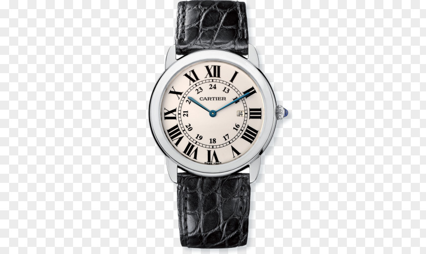 Watch Cartier Ronde Solo Fifth Avenue Tank Strap PNG