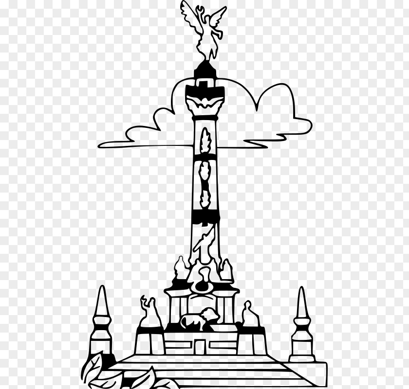 Column Angel Of Independence Mexican War Clip Art PNG