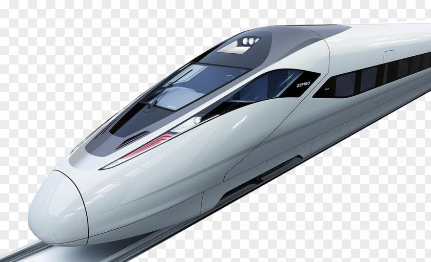 High-speed Rail Train Transportation On Rails China Channel Tunnel Transport PNG