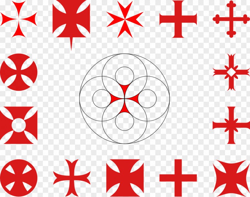 Middle Ages Maltese Cross PNG