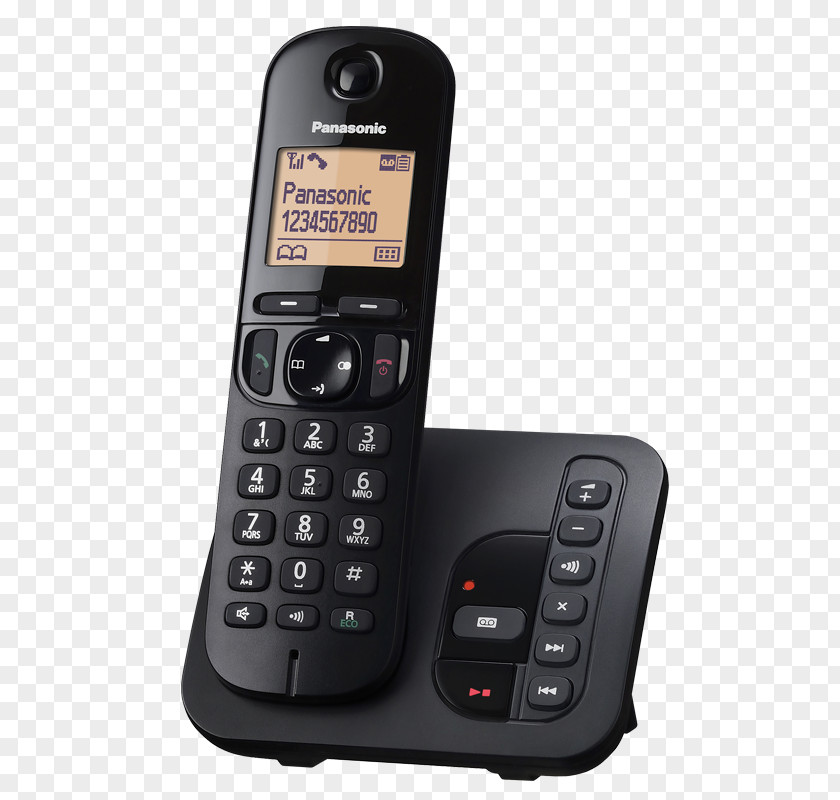 Panasonic Phone Digital Enhanced Cordless Telecommunications Telephone Answering Machines PNG