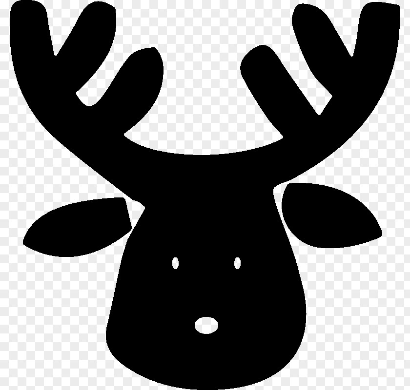 Reindeer Antler White Line Clip Art PNG