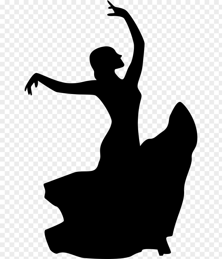 Silhouette Flamenco Dance Studio PNG