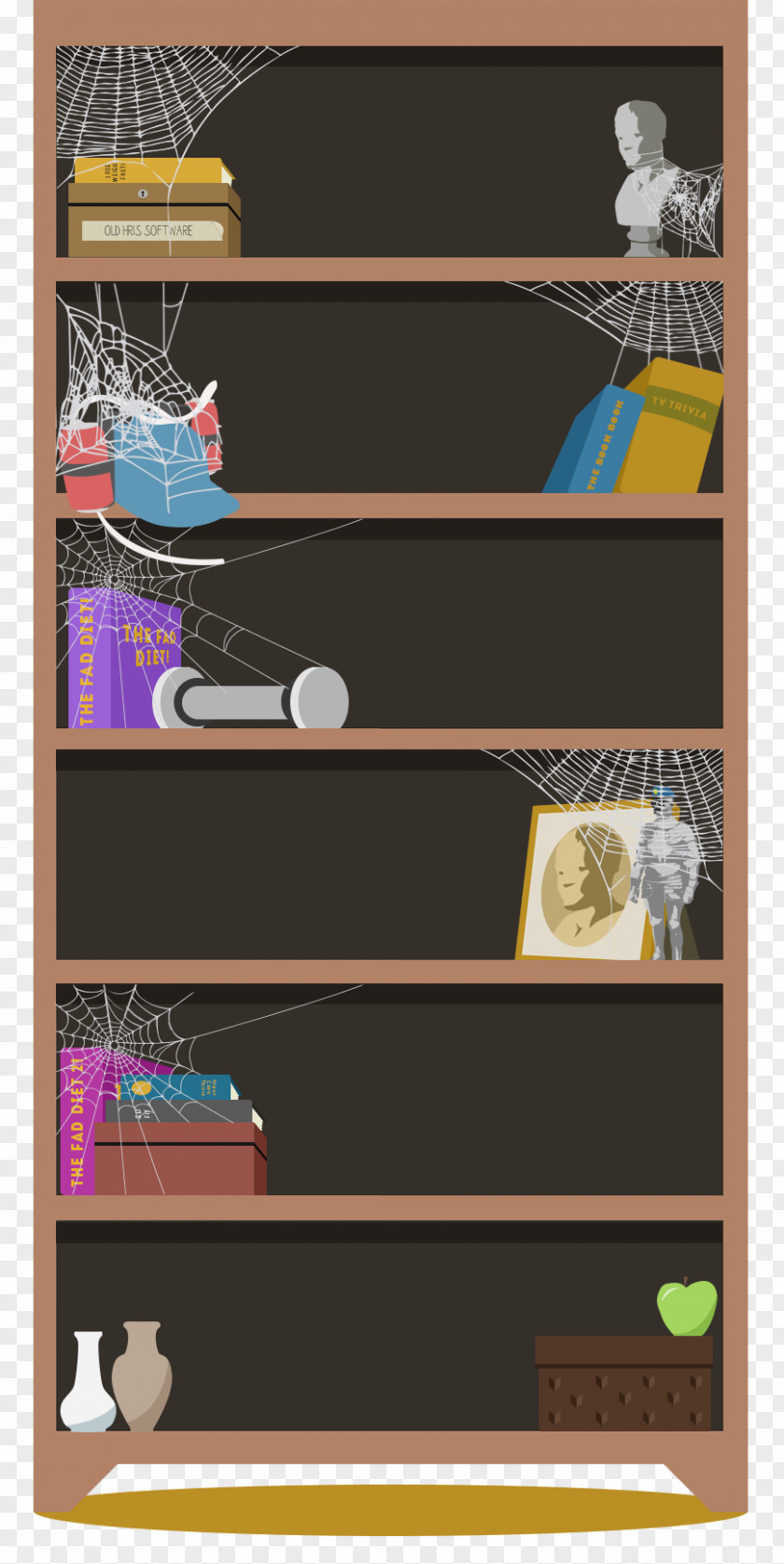 The Shelf Cartoon PNG