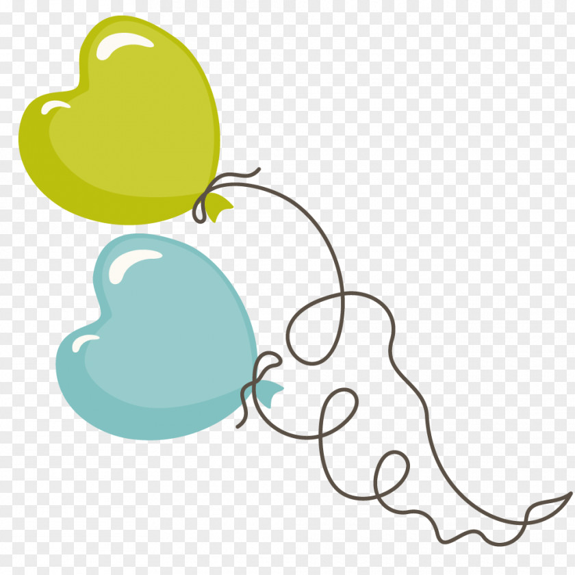 Vector Small Decorative Balloons Clip Art PNG