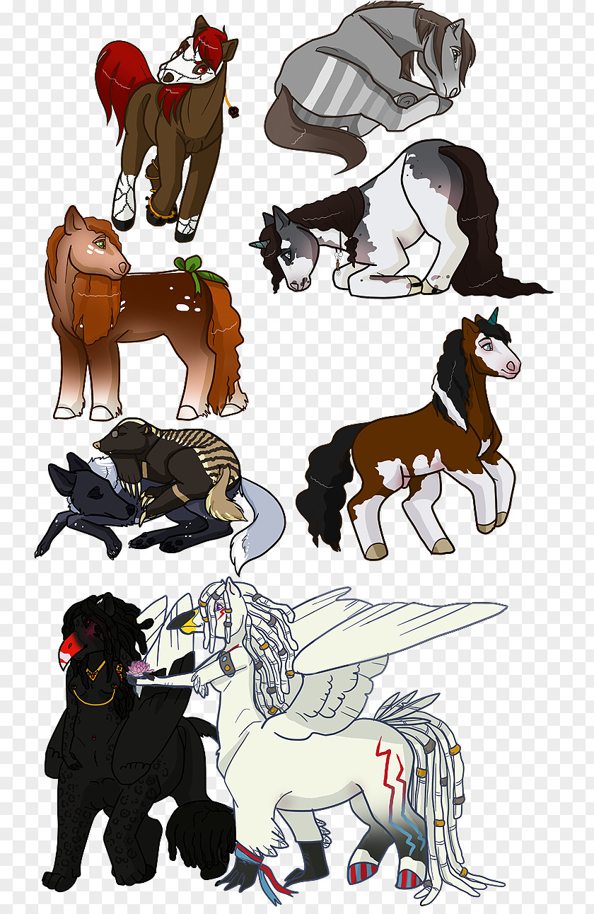 Mustang Pony Pack Animal Dog Pet PNG