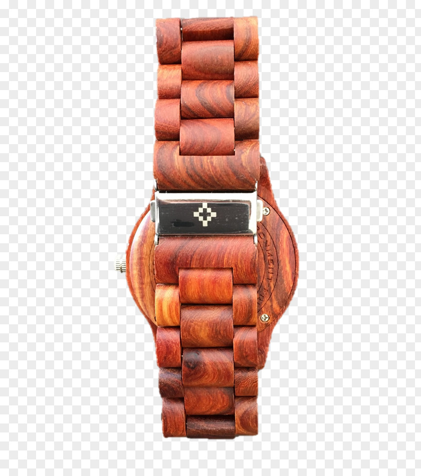 Sandal Wood Watch Strap Leather Belt PNG