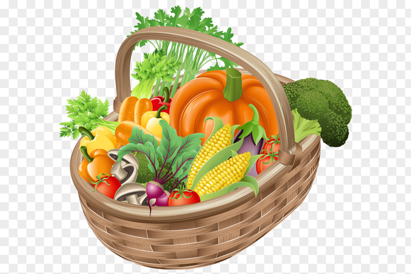Basket With Vegetables Picture Clipart Vegetable Fruit Clip Art PNG