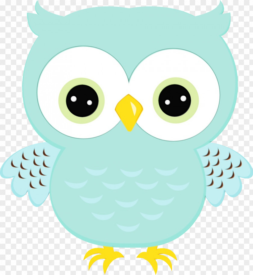 Bird Of Prey Cartoon Watercolor Drawing PNG