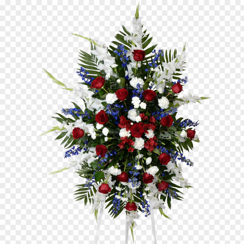 Blue Spray Funeral Home Flower Cemetery Condolences PNG