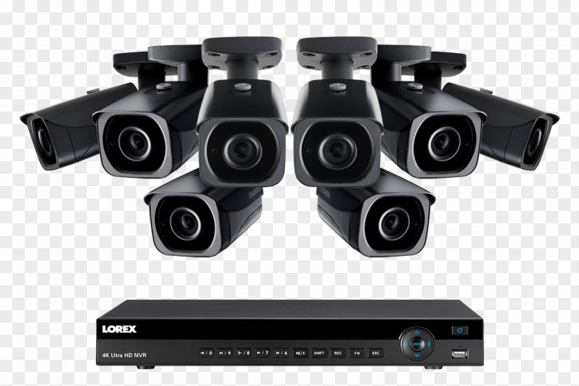 Camera 4k 4K Resolution Network Video Recorder Lorex Technology Inc Display Wireless Security PNG