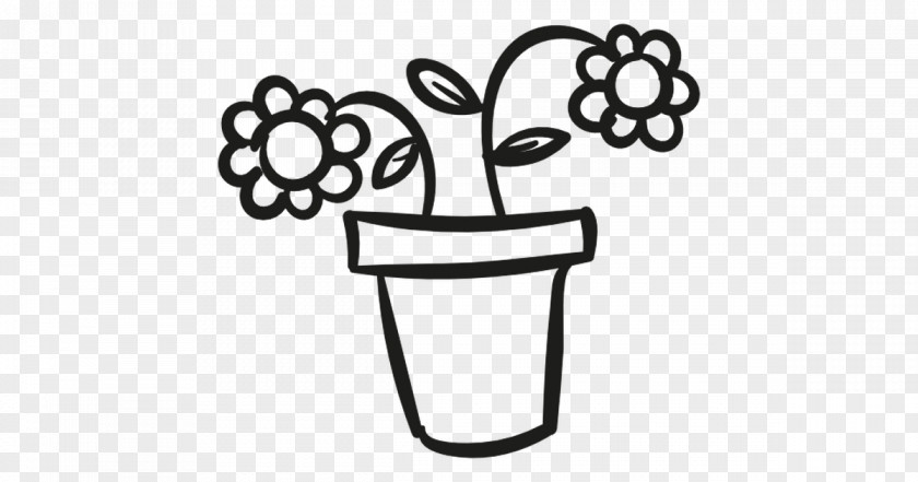 Flowerpot Outline Vector Graphics Clip Art PNG