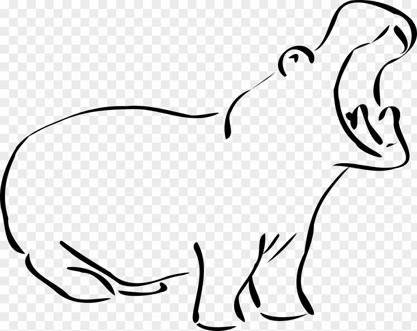 Hippo Hippopotamus Drawing Clip Art PNG