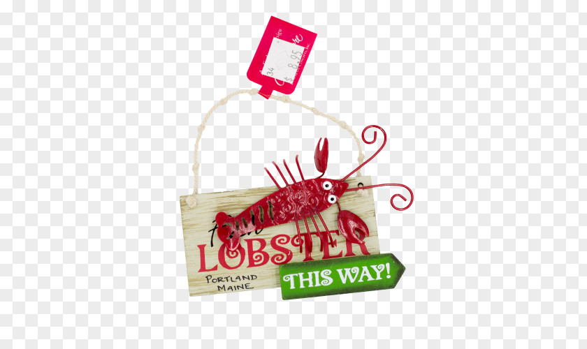 Lobster Wish List Gift Christmas Ornament Finger Puppet PNG