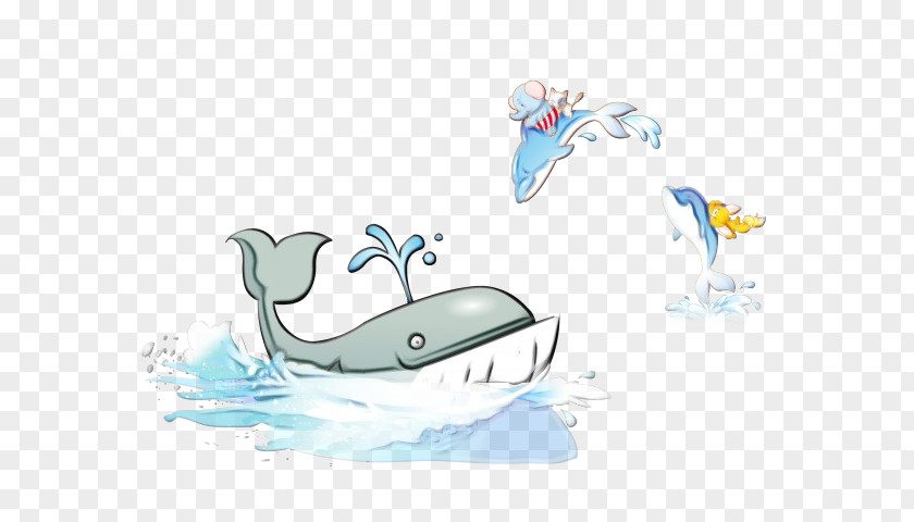 Sperm Whale Dolphin Marine Mammal Cetacea Water Cartoon PNG